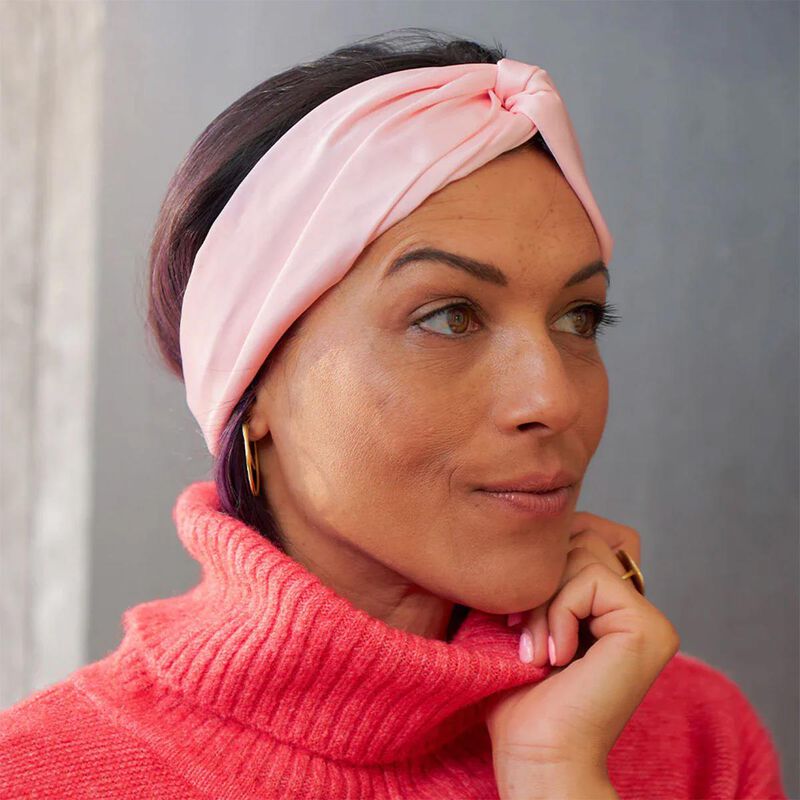 Annabel Trends Luxe Satin Headband - Pink Quartz image number 2
